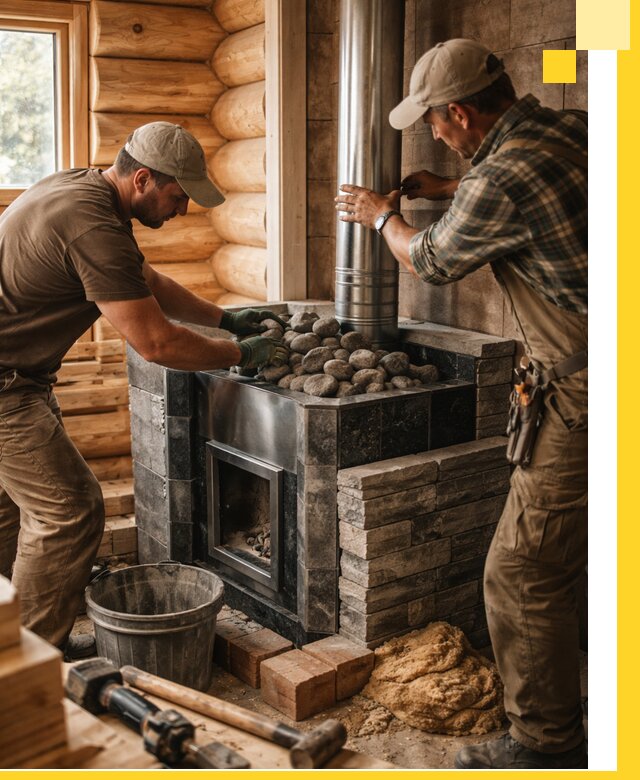 Строительство и отделка русских бань под ключ в Зиме