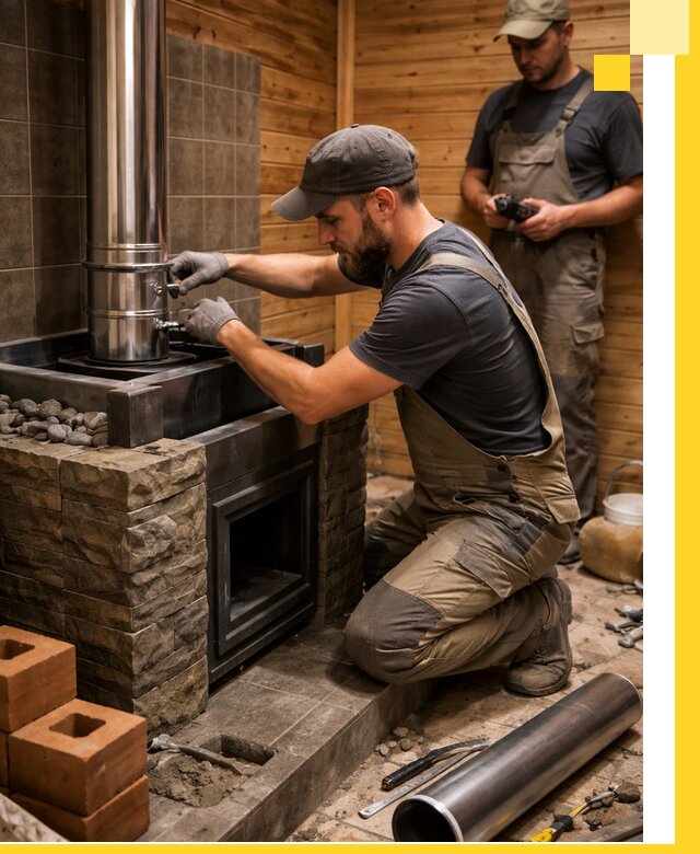 Изготовление и установка банных печей под ключ в Зиме