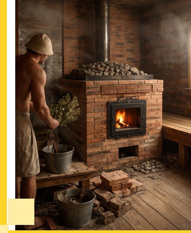 Кирпичные банные печи в Зиме от 92052 р. | ЭриданЗма