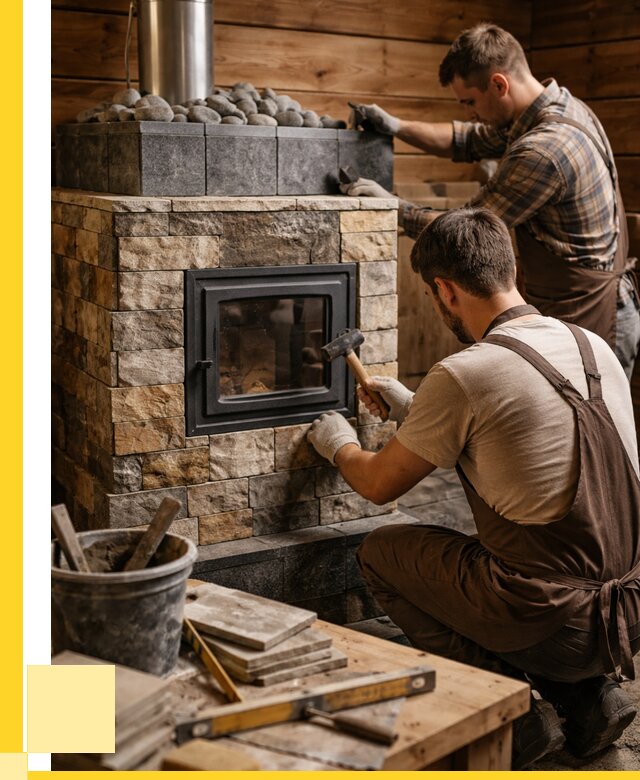 Облицовка банной печи в Зиме от 15342 р. | ЭриданЗма