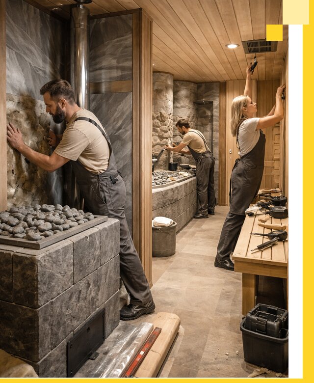 Строительство бань и SPA процедур в Зиме под ключ и отделкой