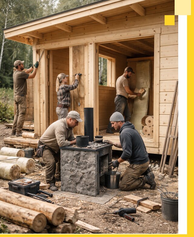 Купить баню под ключ в Зиме строительство монтаж отделка