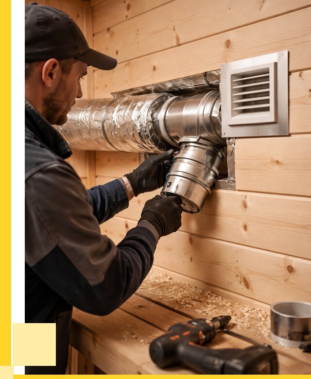 Монтаж вентиляции бани в Зиме от 12274 р. | ЭриданЗма