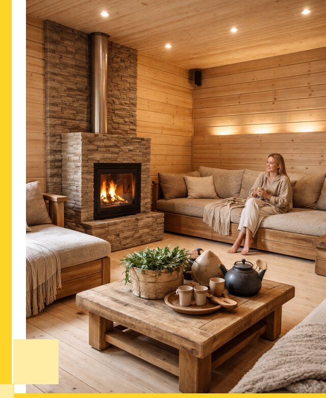 Проект бани с комнатой отдыха в Зиме от 35798 р. | ЭриданЗма