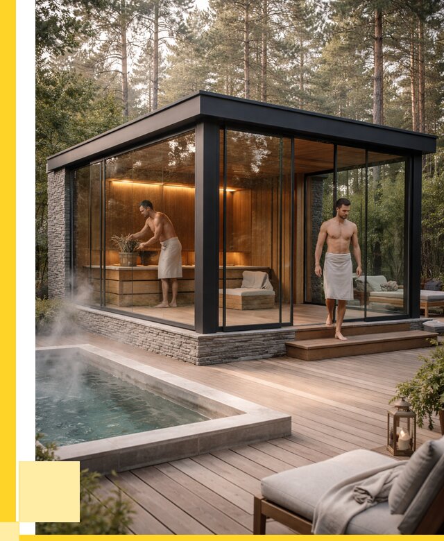 Стеклянные бани и двери в Зиме от 460260 р. | ЭриданЗма