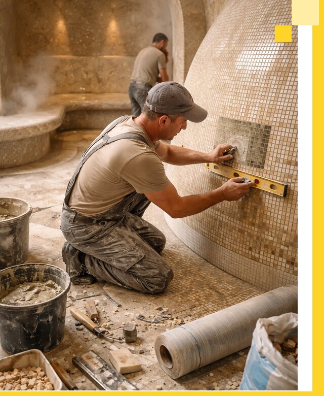 Хамам под ключ в Зиме: проектирование, строительство, отделка