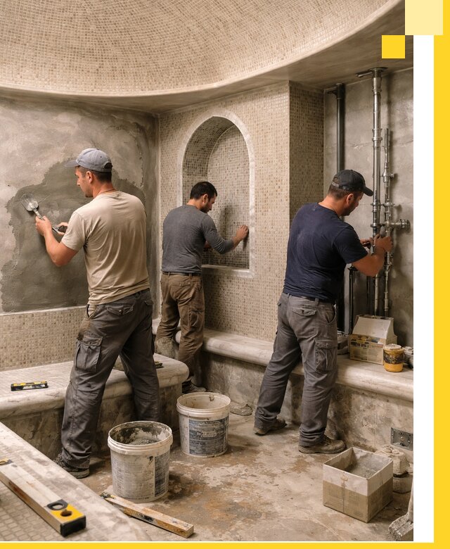 Профессиональный монтаж хамамов под ключ в Зиме с гарантией