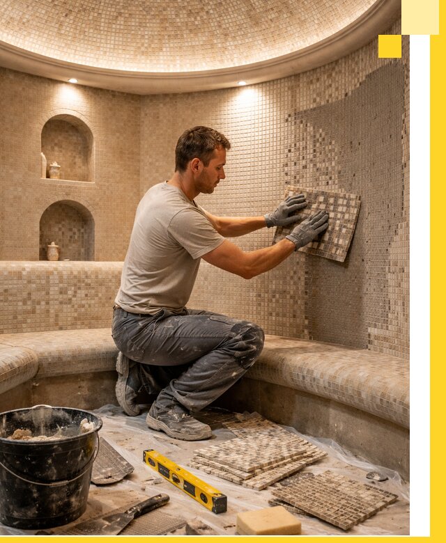 Устройство и монтаж домашнего хамама под ключ в Зиме