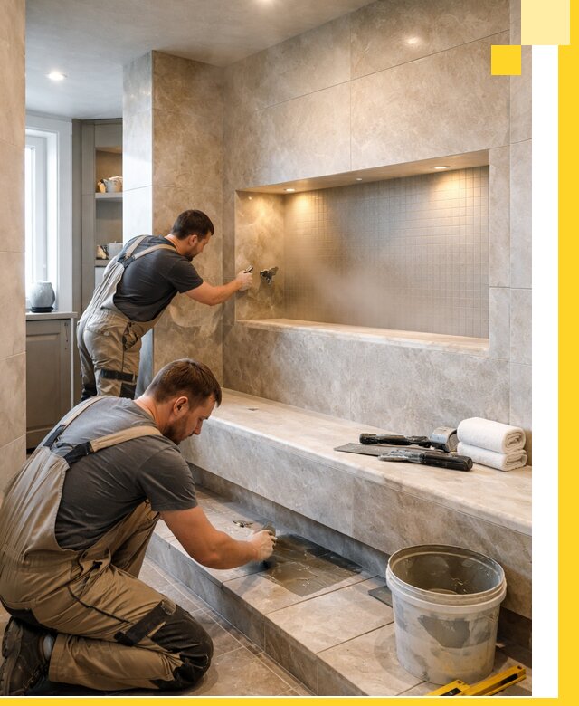 Профессиональное строительство хамама в квартире в Зиме