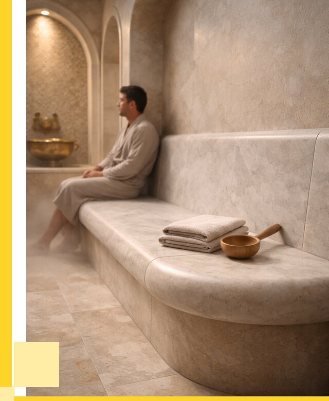 Сиденья для хамама в Зиме под ключ от 12274 р. | ЭриданЗма