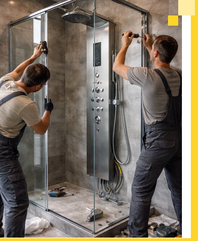 Проектирование и установка Душа впечатлений в Зиме